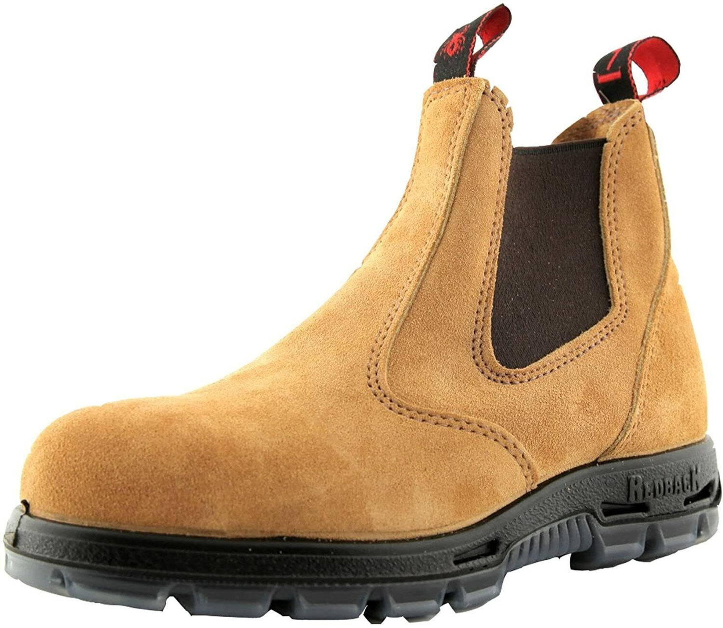Redback USBBA Elastic Sided Steel Toe Work Safety Boots Suede Bobcat Banana Ship From Australia
