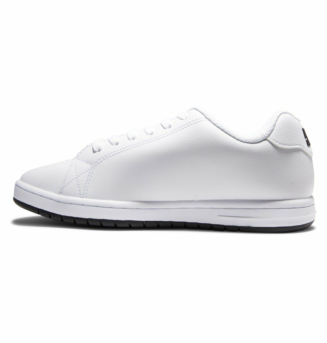 DC Men's Gaveler  White Leather Skateboarding Shoes Low