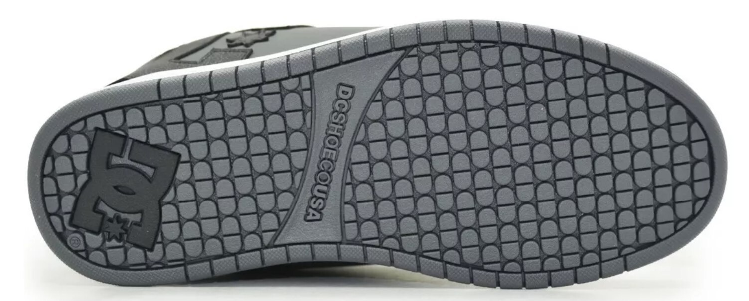 DC Court Graffik 300529 Mens Gray Leather Skate Sneakers Shoes GBW