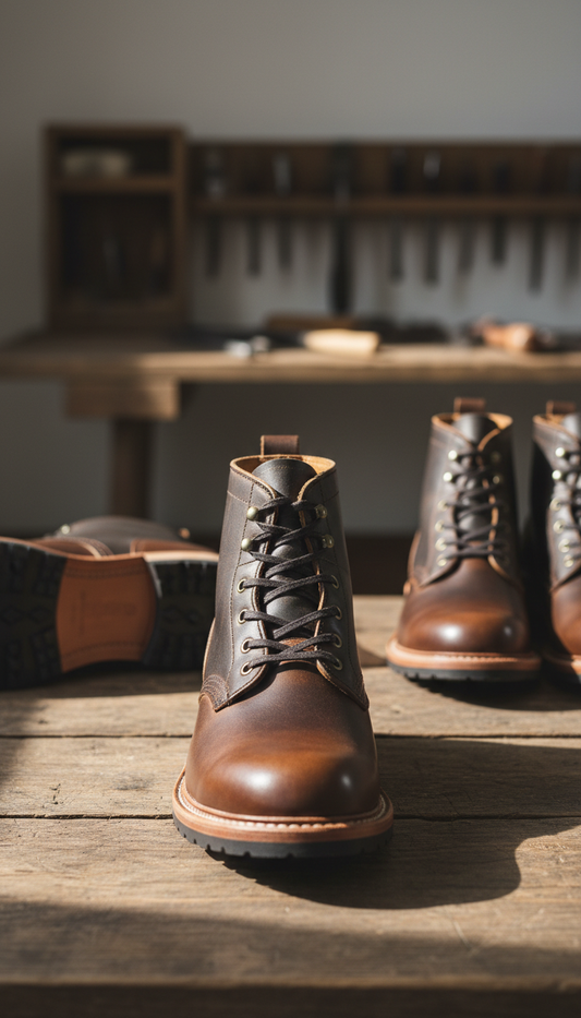Heritage-Inspired Lace-Up Boot
