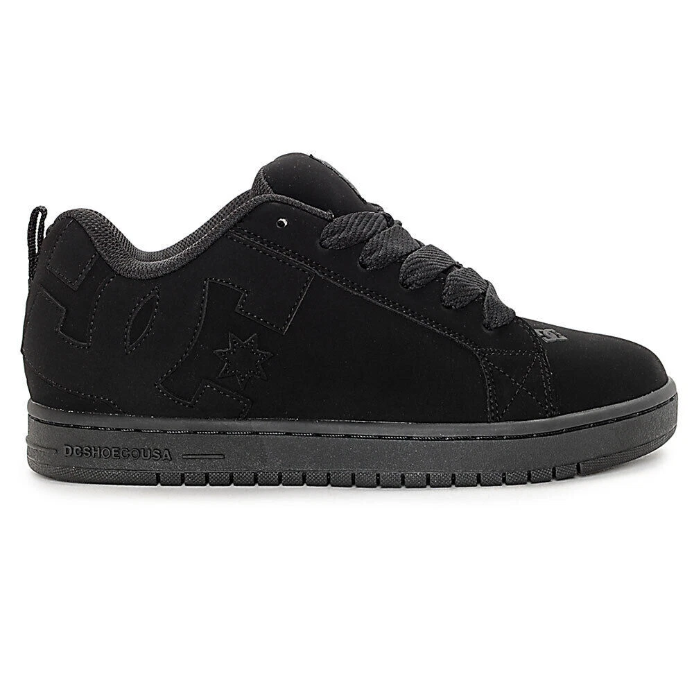 DC Shoes Men's Court Graffik Skateboarding Sneaker Black 3BK