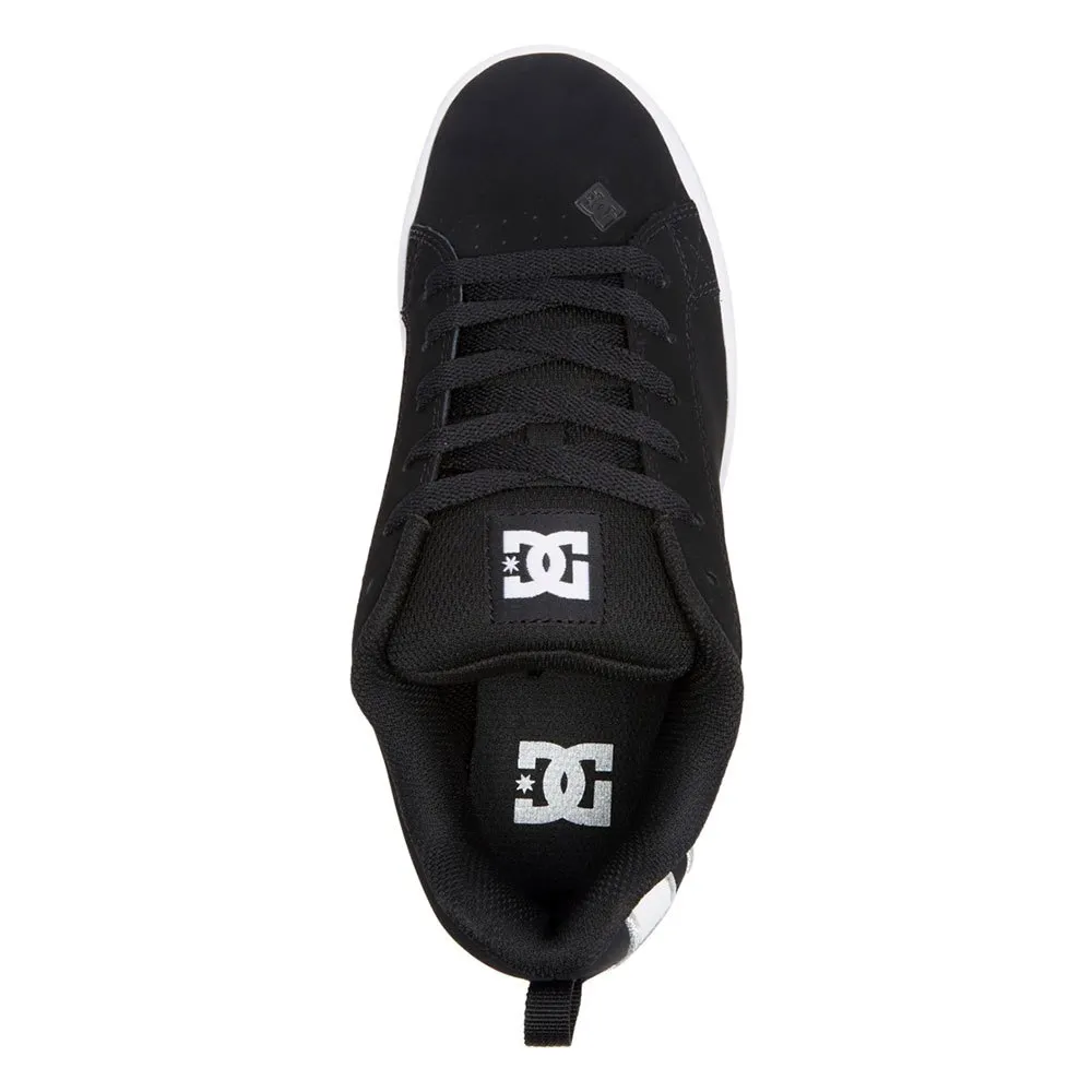 DC Shoes Men's Court Graffik Skateboarding Sneaker Low Black/White 100539