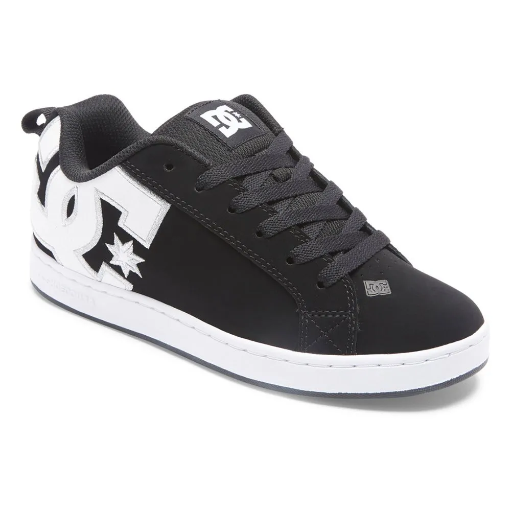 DC Shoes Men's Court Graffik Skateboarding Sneaker Low Black/White 100539