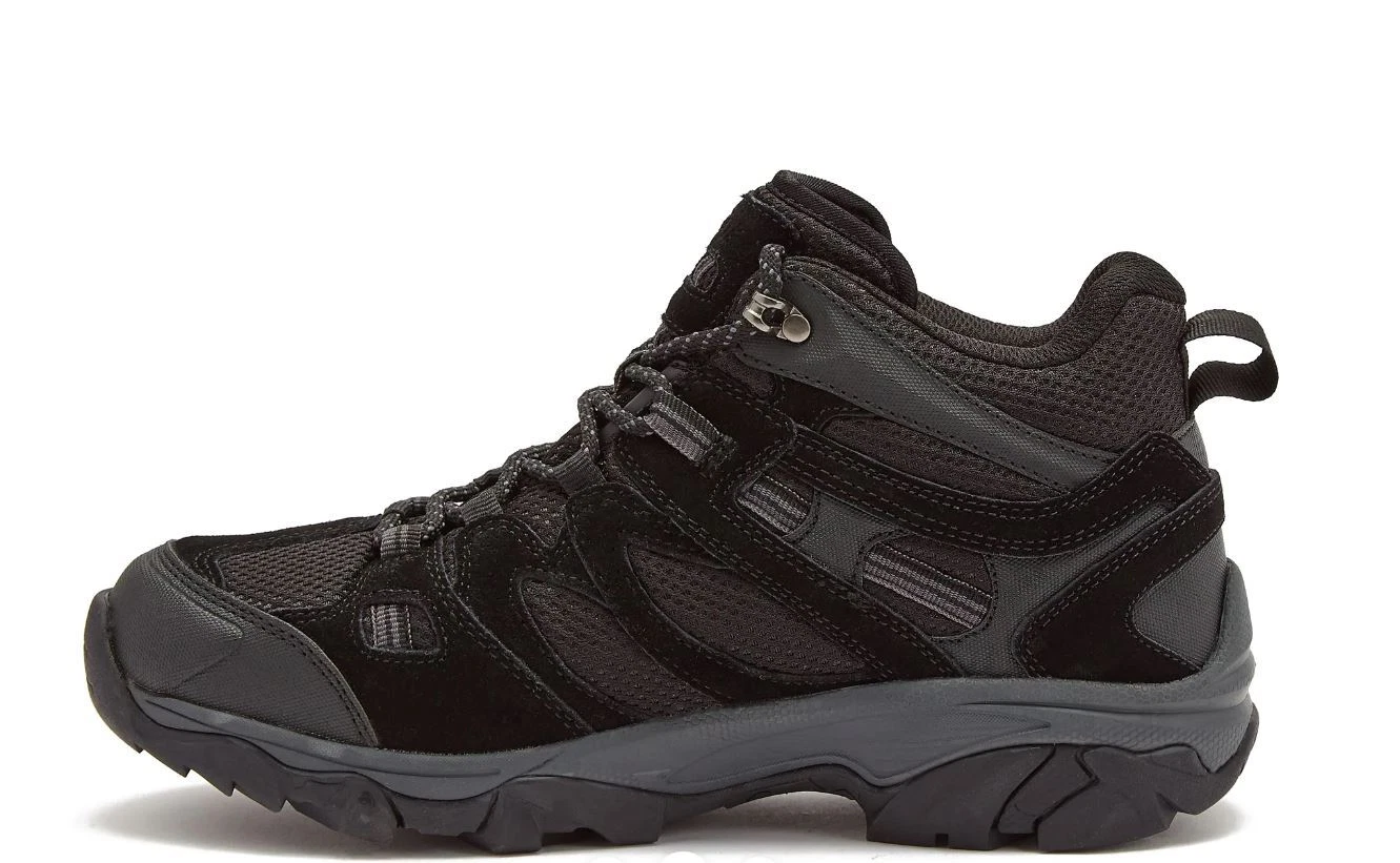 Hi-Tec Men's Ravus Mid Waterproof Lightweight Hiking Boots 80007M-T Black/Grey/Taupe