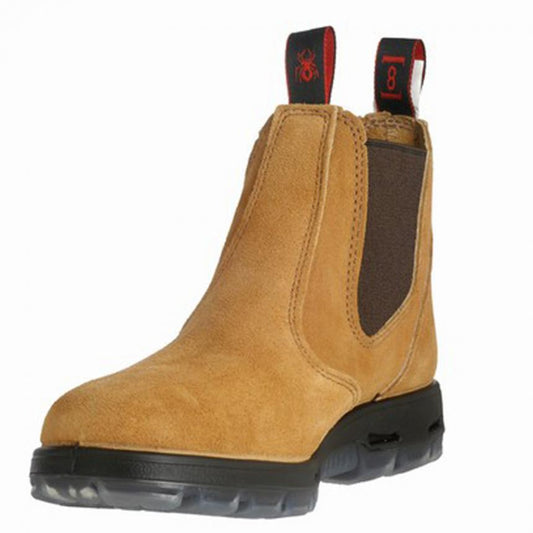 Redback USBBA Elastic Sided Steel Toe Work Safety Boots Suede Bobcat Banana Ship From Australia