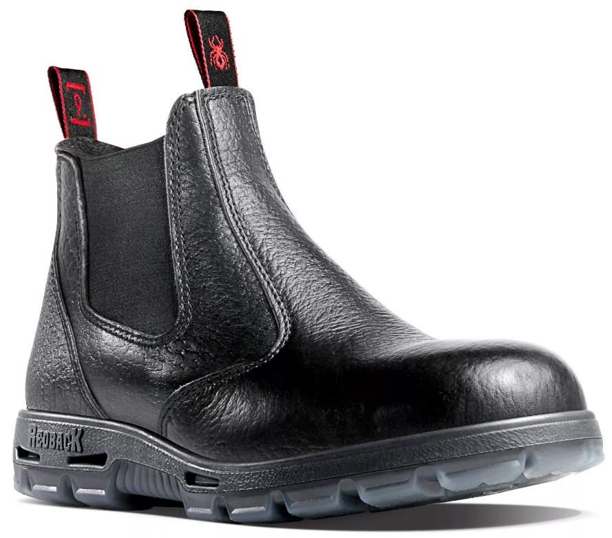 Redback Bobcat USBBL Elastic Sided Steel Toe Safety Work Boots Leather